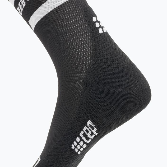 CEP Férfi kompressziós futó zokni 4.0 Mid Cut fekete 6