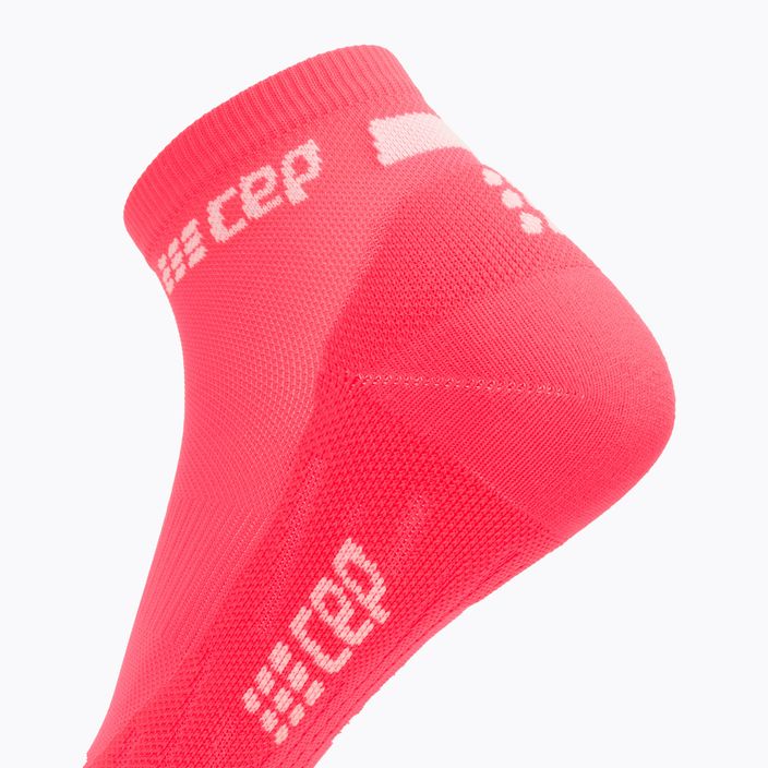 CEP női kompressziós futó zokni 4.0 Low Cut rózsaszínű 6