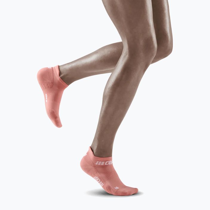 CEP női kompressziós futó zokni 4.0 No Show rózsaszínű 5