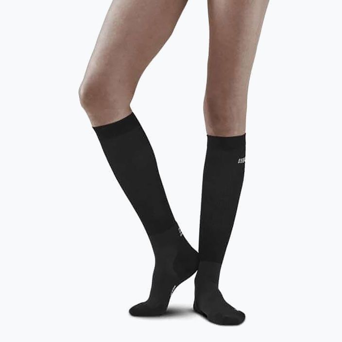CEP Infrared Recovery női kompressziós zokni fekete/fekete 7