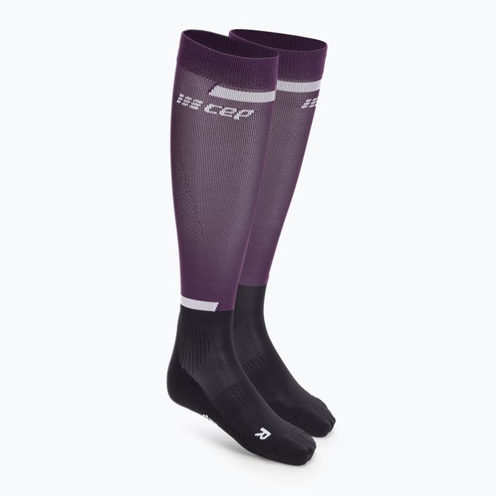 CEP Tall 4.0 női kompressziós futó zokni lila/fekete