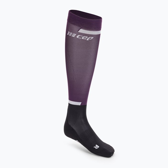 CEP Tall 4.0 női kompressziós futó zokni lila/fekete 2