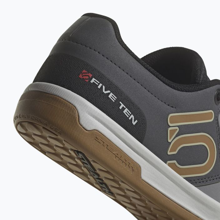 Férfi platform kerékpáros cipő adidas FIVE TEN Freerider Pro szürke három/bronz strata/mag fekete 9
