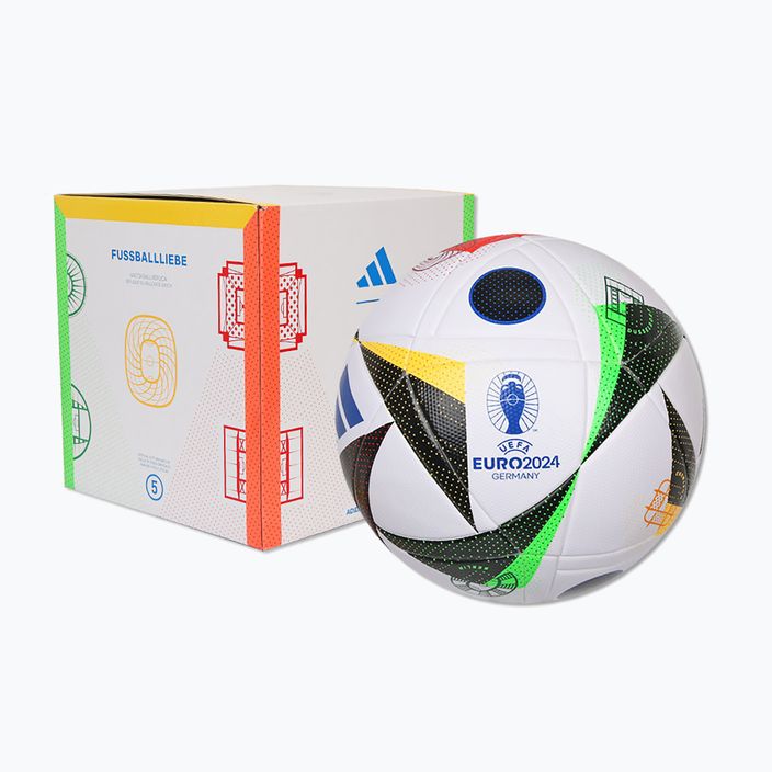 Focilabda adidas Fussballliebe 2024 League Box white/black/glow blue méret 5 6