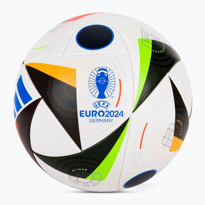 Focilabda adidas Fussballliebe Competition Euro 2024 white/black/glow blue méret 4