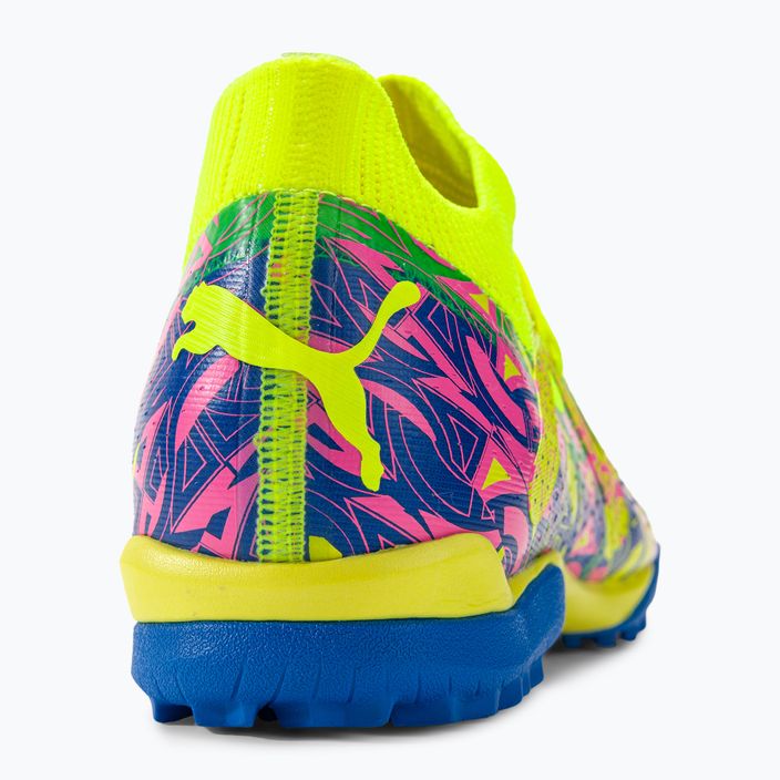 PUMA Future Match Energy TT + Mid Jr gyermek labdarúgócipő ultra kék/sárga riasztás/világító rózsaszín 9