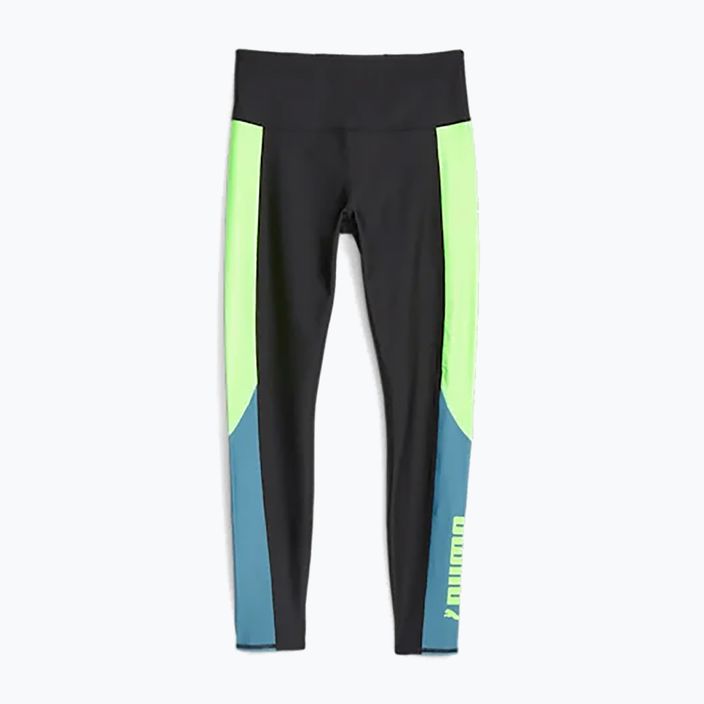 Női edző leggings PUMA Fit Eversculpt Color Block Hw 7/8 puma fekete/gyors zöld 3