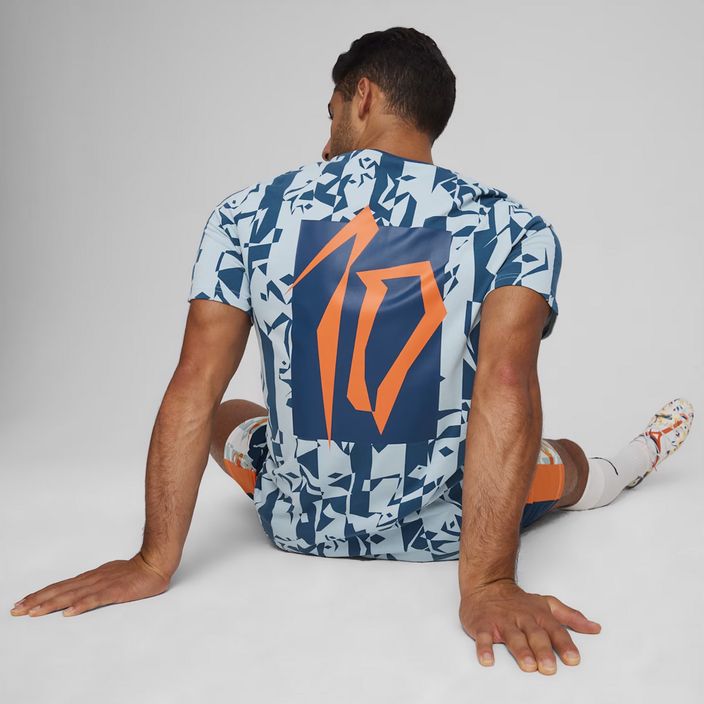 Férfi futball mez PUMA Neymar Jr Creativity Logo Tee ocean tropic/turquoise surf 6