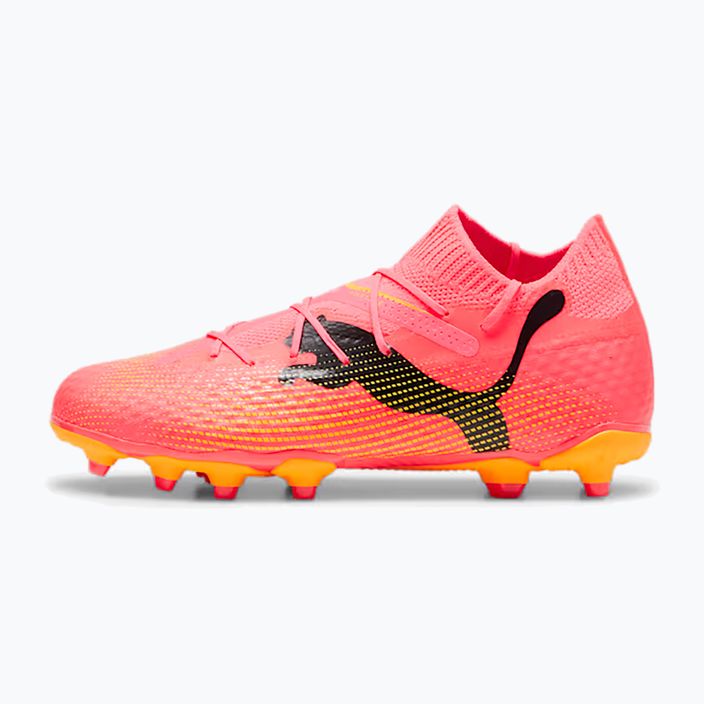 gyermek focicipő  PUMA Future 7 Pro FG/AG Jr sunset glow/puma black/sun stream 8