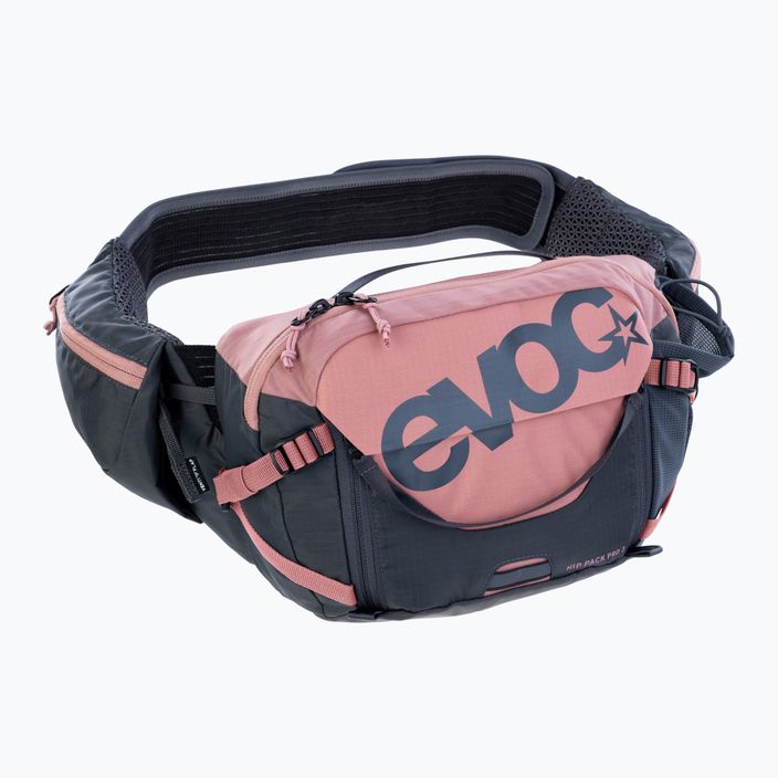 Kerékpáros vese EVOC Hip Pack Pro 3 l z bukłakiem 1.5 l dusty pink/carbon grey