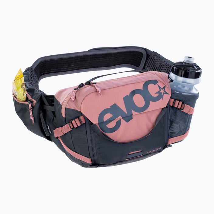 Kerékpáros vese EVOC Hip Pack Pro 3 l z bukłakiem 1.5 l dusty pink/carbon grey 7