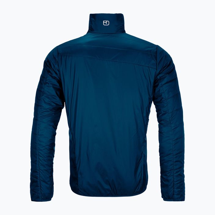 Férfi Ortovox Swisswool Piz Boval hibrid kabát kék fordítható 6114100041 9