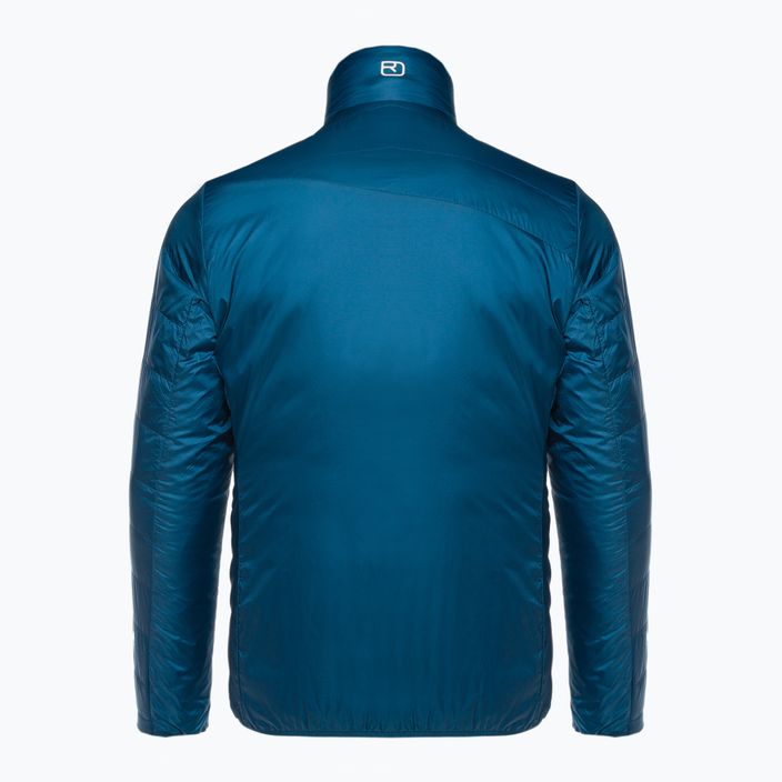 Férfi Ortovox Swisswool Piz Boval hibrid kabát kék fordítható 6114100041 4