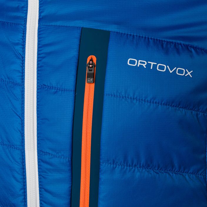 Férfi Ortovox Swisswool Piz Boval hibrid kabát kék fordítható 6114100041 5