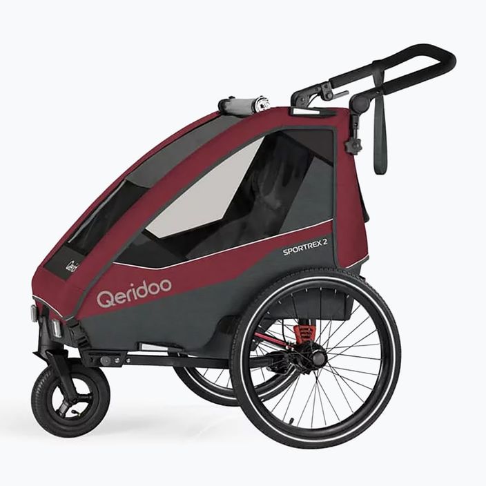 Qeridoo Sportrex 2 kerékpár utánfutó cayenne piros