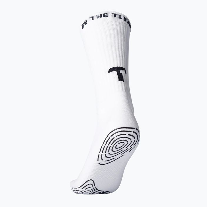 Futball zokni T1TAN Grip Socks white 2
