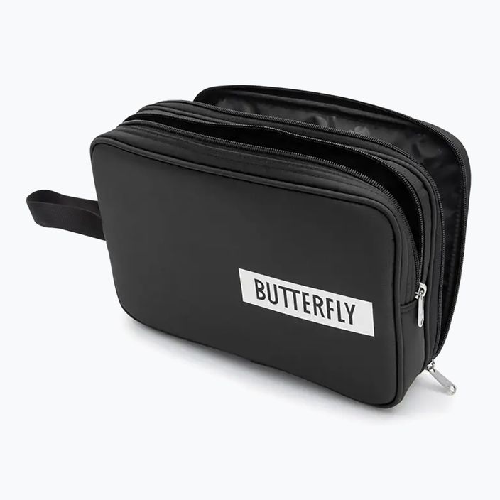 Butterfly Logo dupla fekete asztalitenisz ütő védőhuzat 2