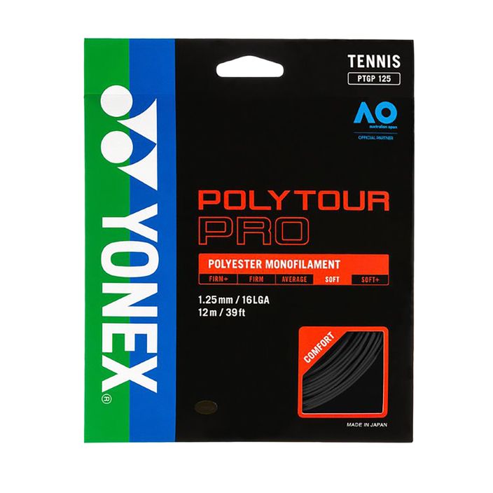 Tenisz Stretch YONEX Poly Tour Pro szett fekete 2