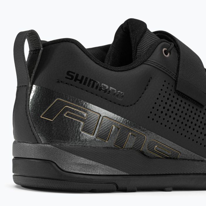 Férfi MTB kerékpáros cipő Shimano SH-AM903 fekete ESHAM903MCL01S44000 8