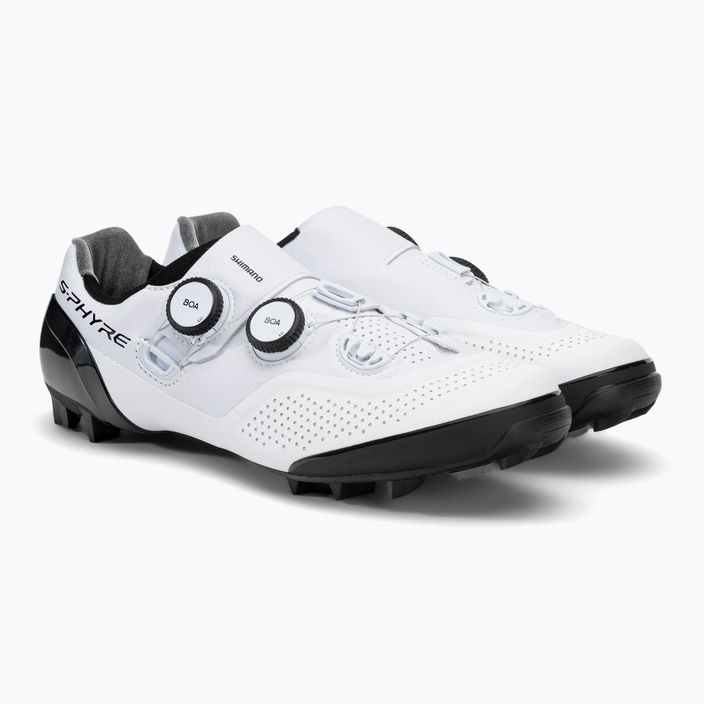 Shimano SH-XC902 férfi MTB kerékpáros cipő fehér ESHXXC902MCW01S43000 4