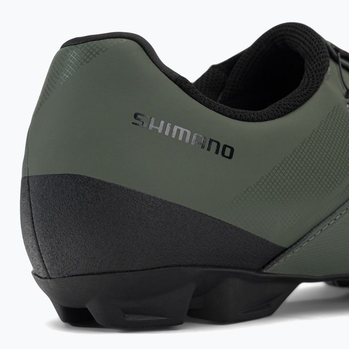 Shimano SH-XC300 férfi kerékpáros cipő zöld ESHXC300MGE07S42000 8