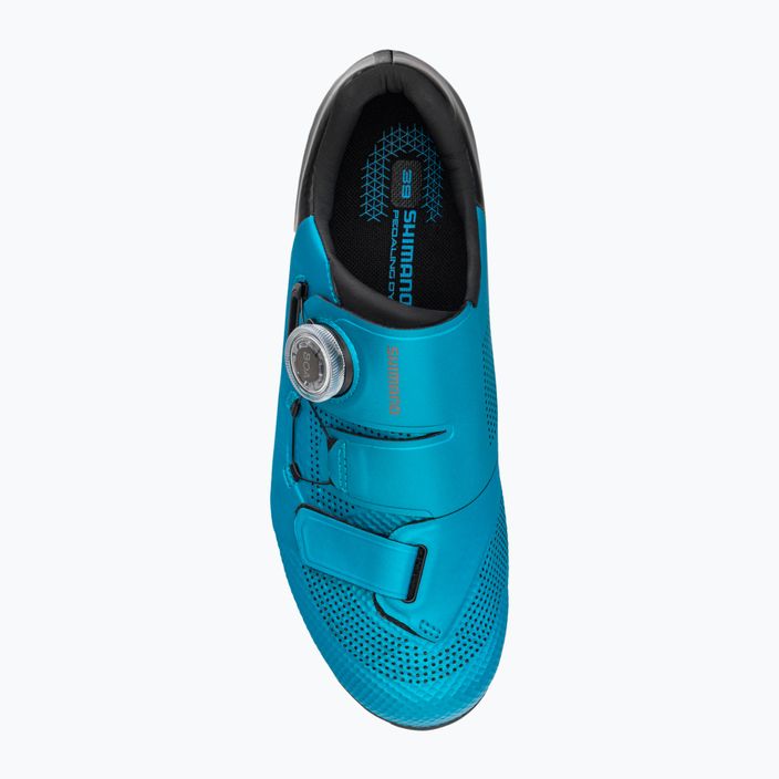 Női kerékpáros cipő Shimano SH-RC502 kék ESHRC502WCB25W39000 6