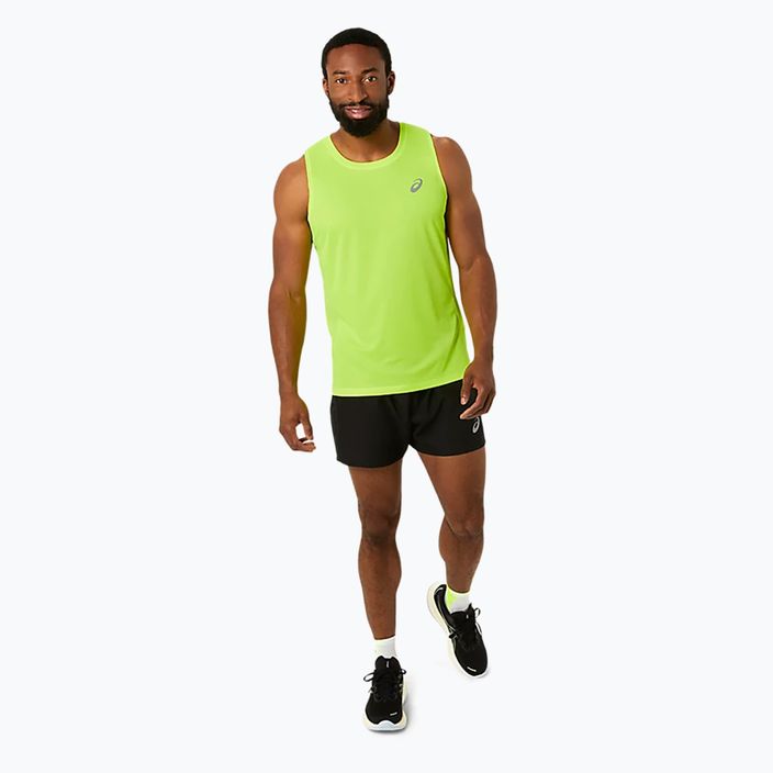 Férfi ASICS Core Singlet biztonsági sárga futó felső 2