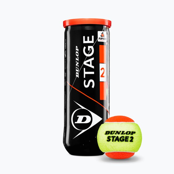 Dunlop Stage 2 gyermek teniszlabda 3 db narancssárga/sárga 601339