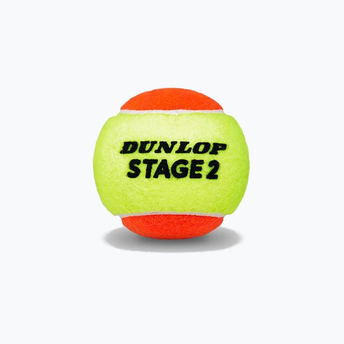 Dunlop Stage 2 gyermek teniszlabdák 60 db narancssárga/sárga 601343 2