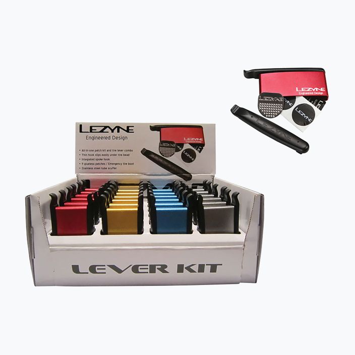 Lezyne készlet LEVER KIT BOX 2x párna, 6x foltok LZN-1-PK-LEVER-BOX24-V1