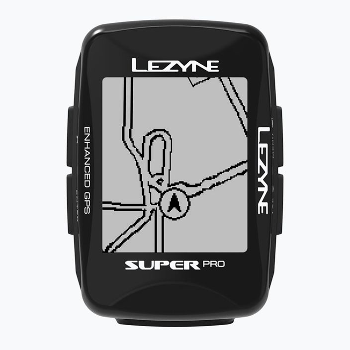 Lezyne Super Pro GPS kerékpárszámláló fekete 3