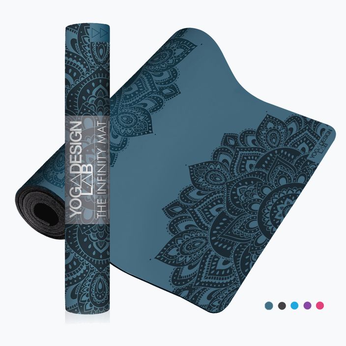 Yoga Design Lab Infinity jógaszőnyeg kék IM-3-Mandala Teal 6