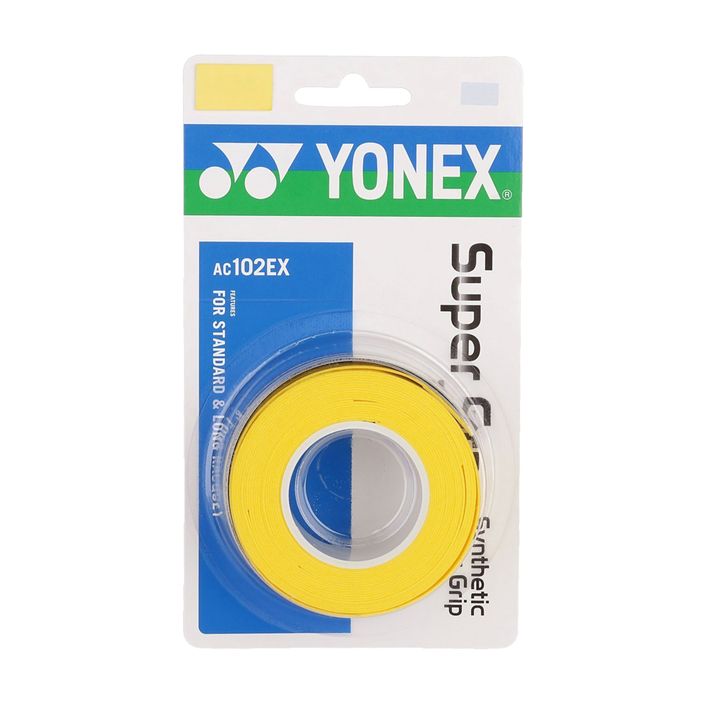 Tollaslabda ütő burkolatok YONEX AC 102 EX 3 db. sárga 2