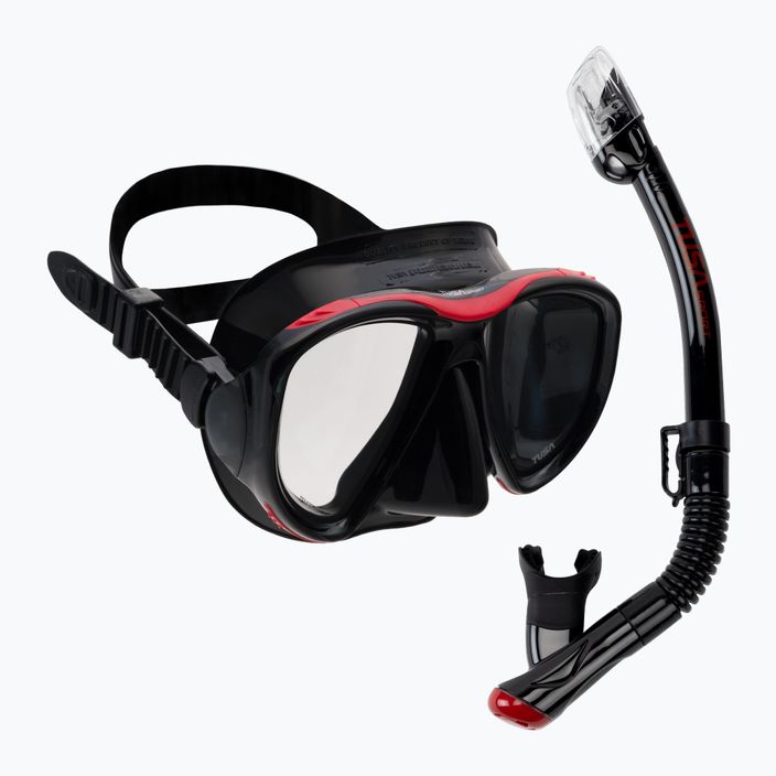 TUSA Powerview maszk + snorkel Fekete-piros UC 2425