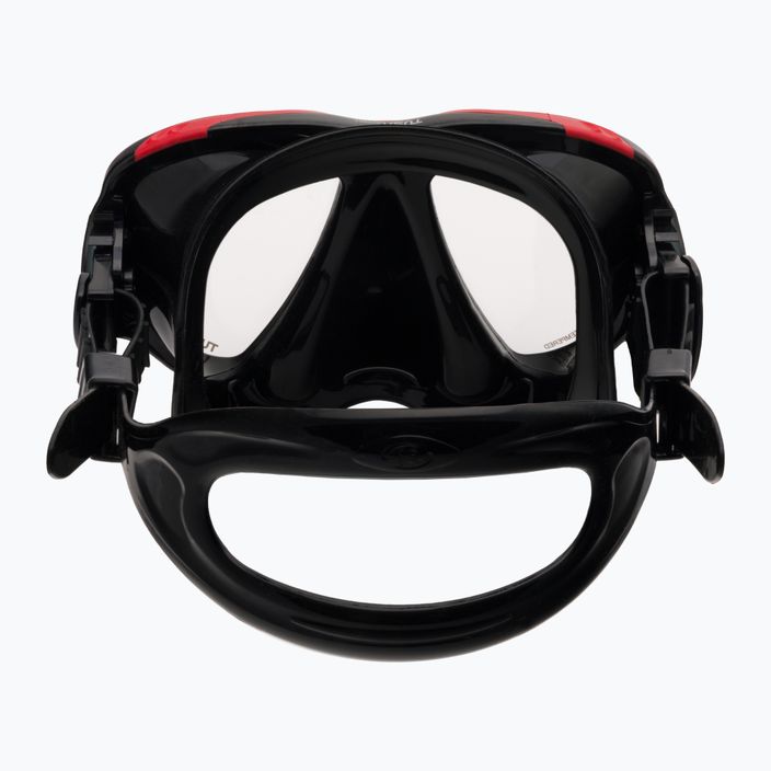 TUSA Powerview maszk + snorkel Fekete-piros UC 2425 5