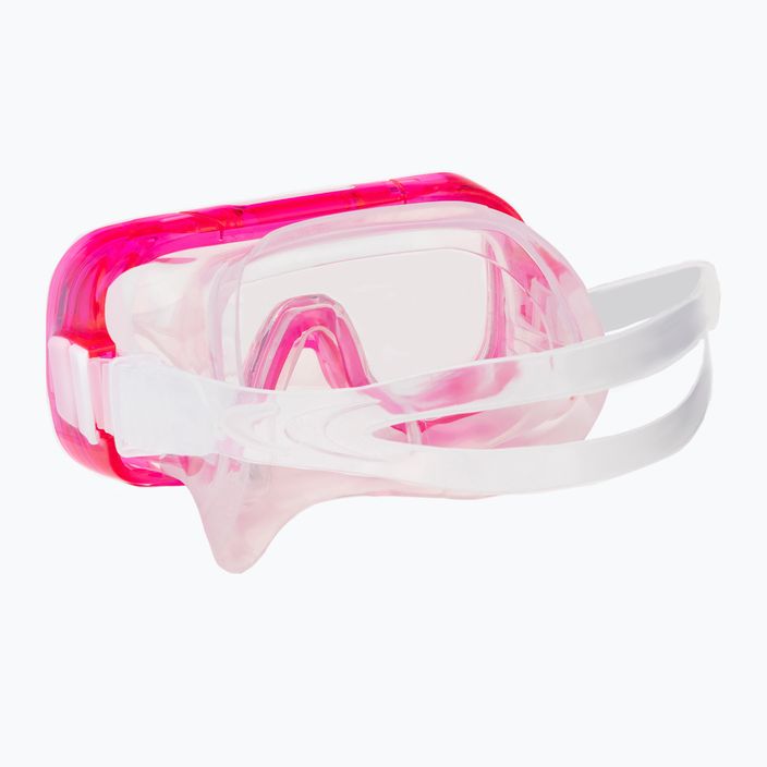 TUSA búvárszett maszk + snorkel + uszony rózsaszín UP-0201 8