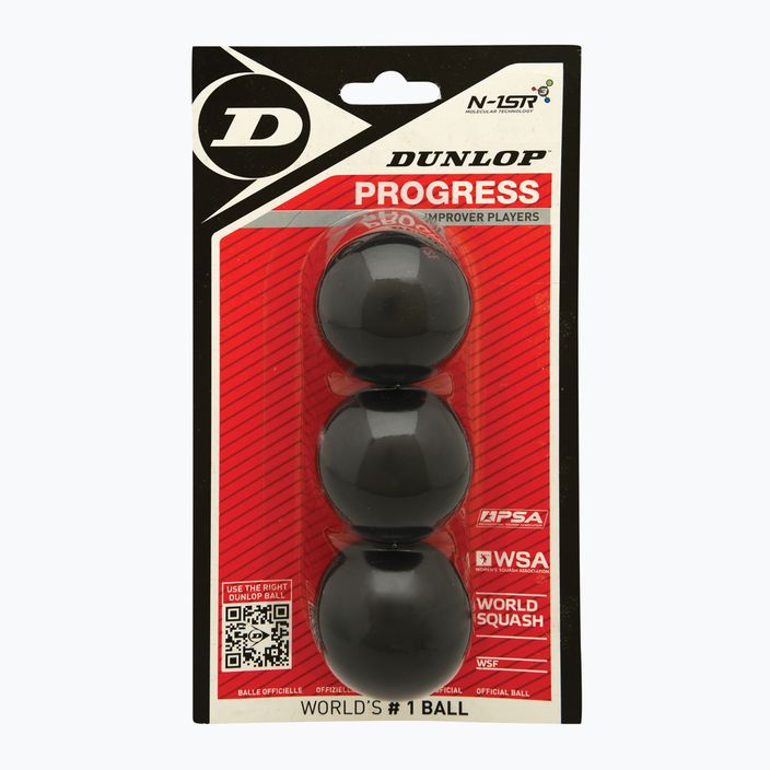 Dunlop Progress red dot squash labdák 3 db.