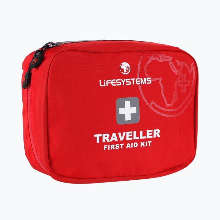 Lifesystems Traveller First Aid Kit piros turisztikai elsősegélycsomag LM1060SI 2
