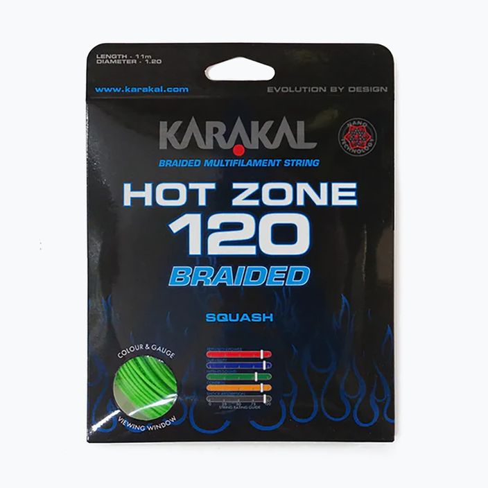 Squash húr Karakal Hot Zone Braided 120 11 m green