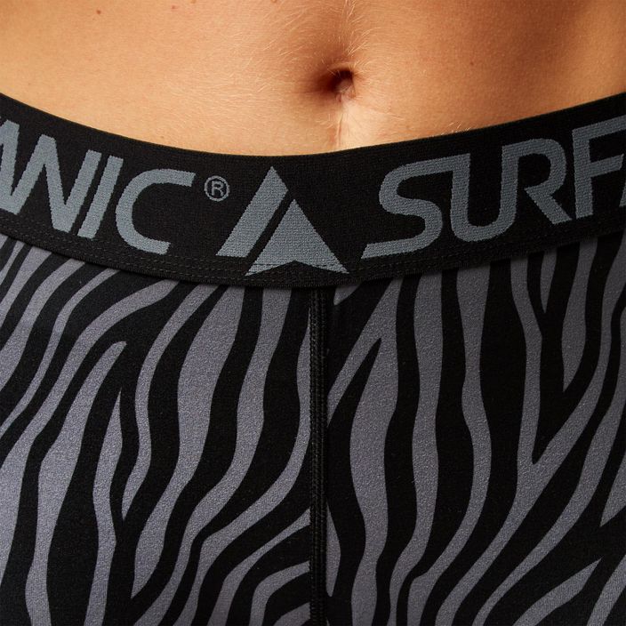 Női termoaktív nadrág Surfanic Cozy Limited Edition Long John black zebra 3