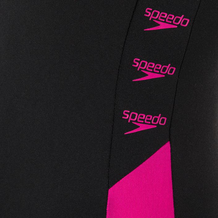 Speedo Boom Logo Splice Muscleback női fürdőruha B344 Fekete 12900B344 3