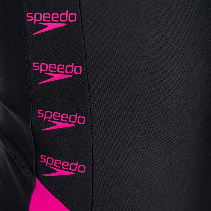 Speedo Boom Logo Splice Muscleback gyermek fürdőruha B344 Fekete 12859B344 3