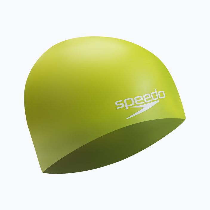 Speedo Egyszínű, formázott szilikon úszósapka zöld 68-70984G760