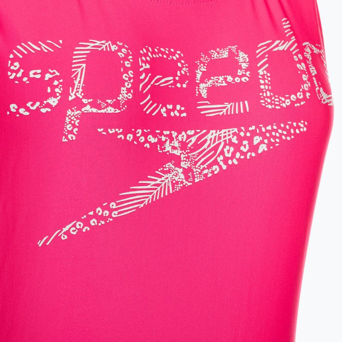 Női Speedo Logo Deep U-Back egyrészes fürdőruha rózsaszín 68-12369A657 3