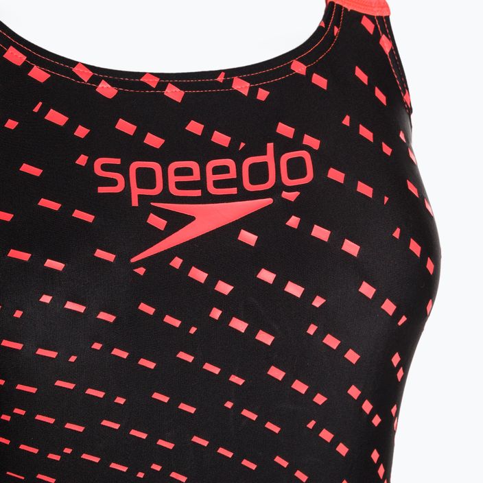 Speedo Medley Logo Medalist női egyrészes fürdőruha fekete 68-13474B441 8