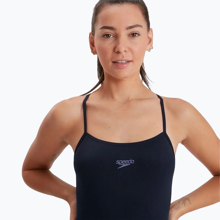 Speedo Endurance+ Thinstrap női egyrészes fürdőruha true navy 6