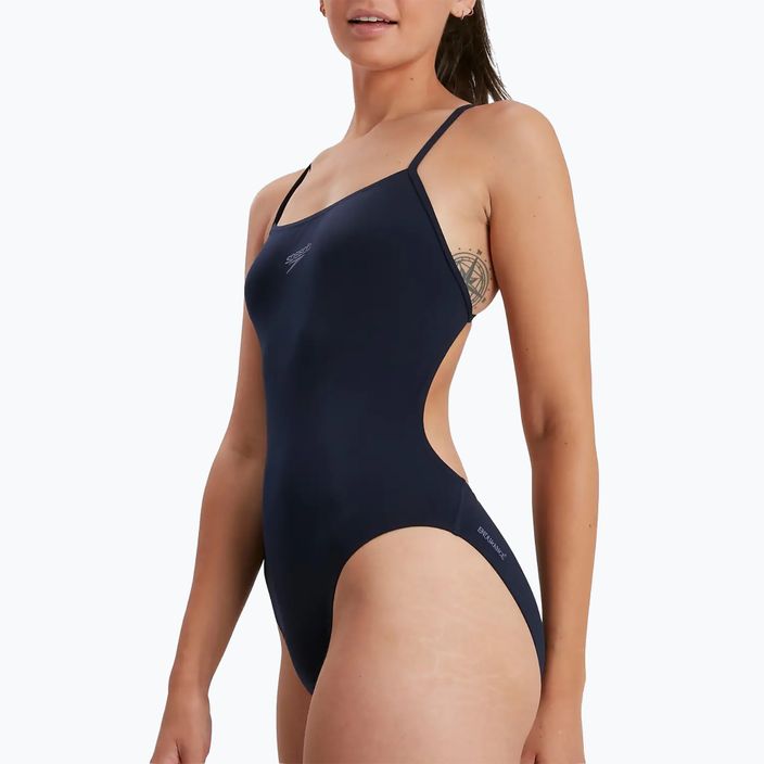 Speedo Endurance+ Thinstrap női egyrészes fürdőruha true navy 7