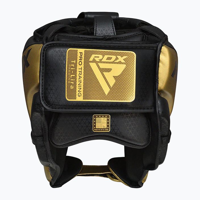 RDX L1 Mark L1 Mark Pro Cheek Boxing Helmet Training Head Guard arany színű fejvédő 3