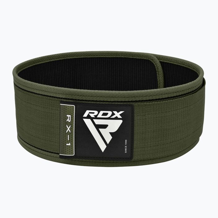 RDX RX1 súlyemelő heveder hadsereg zöld