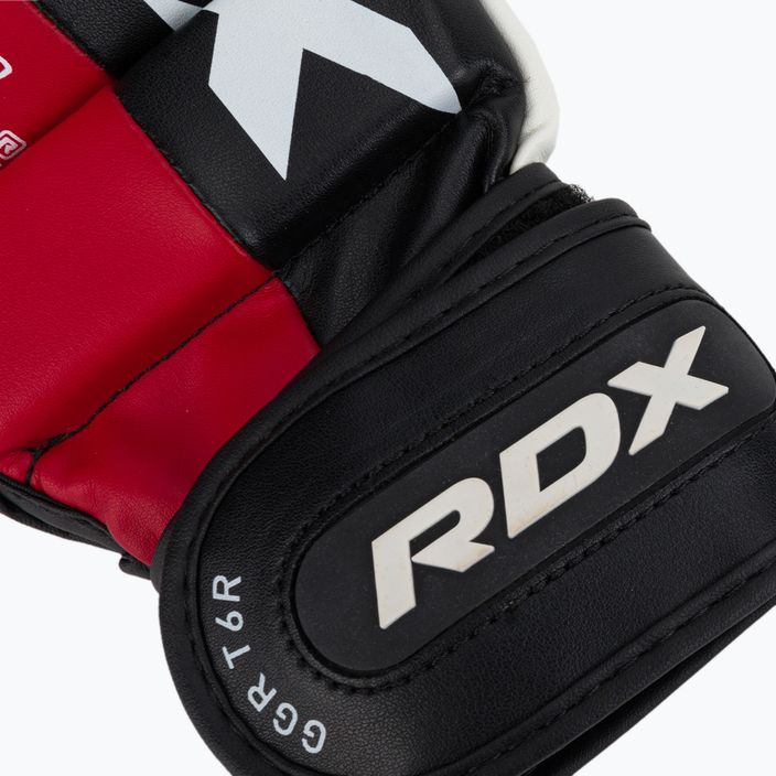 RDX T6 grappling kesztyű fekete-piros GGR-T6R 6